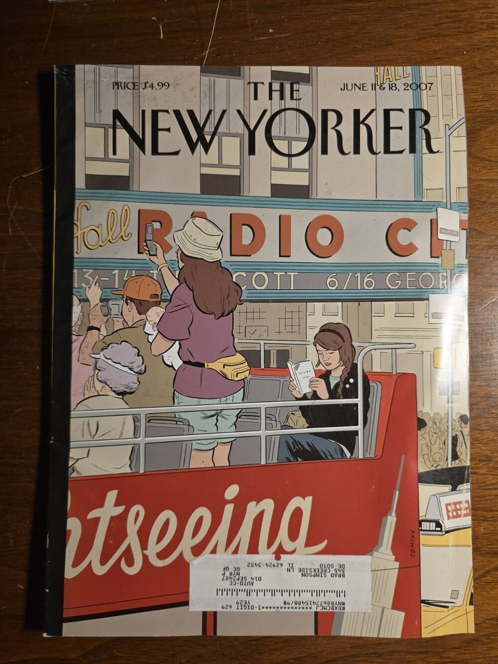 2007 JUNE 11 & 18 NEW YORKER MAGAZINE - BEAUTIFUL FRONT COVER - NY 714